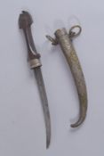 A MOROCCAN KINDJAL DAGGER, 40cm long.