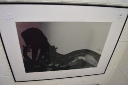 Charlie Brown, female semi nudes, pair of silvered colour prints.