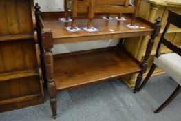 A Victorian mahogany two-tier buffet.
