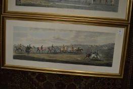 After Henry Alken, set of four horse racing prints.