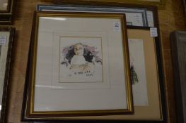 Tim Bulmer, cartoon sketches and two other prints.