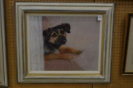Neil Forster, study of a terrier, pastel.