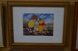 Winnie the Pooh and the blustery day, colour print.