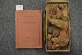 A collection of terracotta fragments from the excavation of a shell mound at Palo Seco, Trinidad