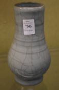 A Chinese crackle glazed vase.