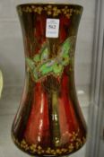 A large Fieldings lustre decorated vase.