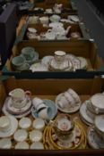 Large quantity of part tea services.