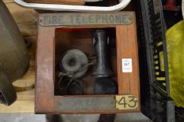 An early fire brigade telephone.