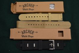 Various watch straps.