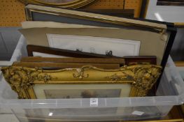 Quantity of paintings and prints.