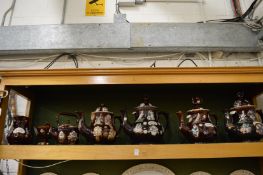 A good collection of Barge Ware teapots and other items.