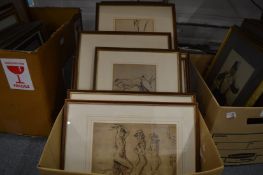 William Russell Flint, a collection of prints depicting female figure subjects.