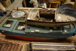 Two model boats (as found).