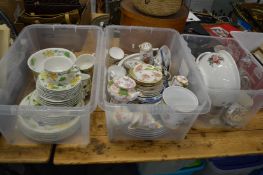 A quantity of Vileroy & Boch Geranium dinner ware, other decorative china and glass.