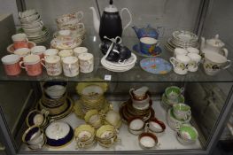 Quantity of decorative part tea and coffee services etc.