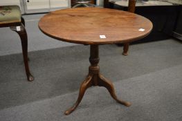 A 19th century mahogany tripod table.