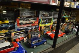 A large quantity of die-cast model cars, majority boxed.