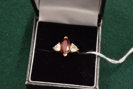 A 14ct gold ring.