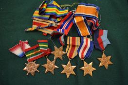 Various medals to include one awarded to 11029 Lieutenant Sergeant C A Brookfield, Yorkshire and
