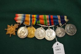 A good set of six military medals presented to J28870 D S Palmer L.Tel.R.N.
