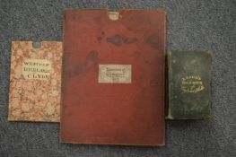 Leighs Road Book of England and Wales, London 1887 and two other maps in slip cases depicting