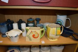 Decorative jugs and other porcelain.