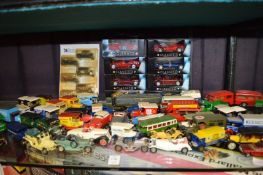 A quantity of die-cast model advertising vans, cars etc.