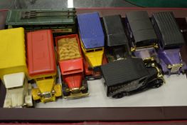 A group of model cars.