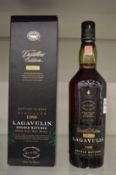 Lagavulin distillers edition malt whisky 1988, boxed.