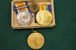A group of WWI medals awarded to 510520 S P R M R Edmunds RE and 14065298 D R V F Cotton ASC.