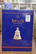 A Wade Bells Scotch whisky decanter Christmas 2001, boxed.