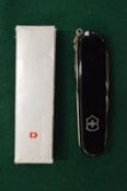 A Victorinox Huntsmen Swiss Army knife with original box.