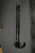 A pair of carbon fibre hiking sticks.