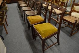 A pair of 19th century mahogany dining chairs.
