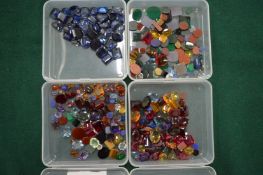 A collection of coloured stones.