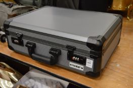 A good storage case with combination lock.