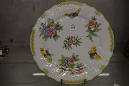 An Herend porcelain plate.