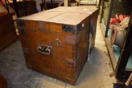 An old oak silver chest.
