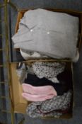 Various items of clothing.