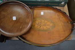 Wooden and other trays.