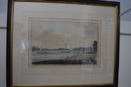 Putney Bridge, colour print.