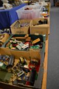 A large quantity of Hornby and other railway engines, carriages, accessories and track.