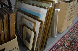 A small group of paintings and prints.