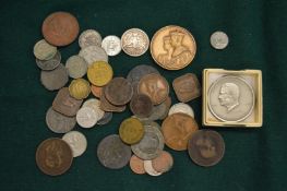 Various coins.