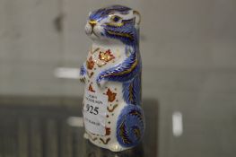 A Royal Crown Derby model of a chipmunk.
