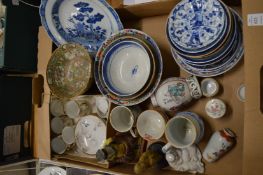 A quantity of Oriental ceramics.