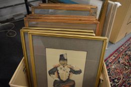 A collection of Spy prints.