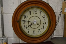 Circular wall clock.