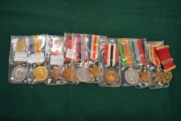 A group of military medals awarded to 6179.1 A M A Johnson RAF together with 266764 S P R A T