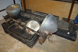 Various car and lorry lamps etc.